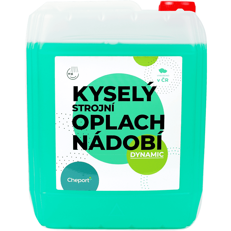 Dynamic kyselý strojní oplach nádobí